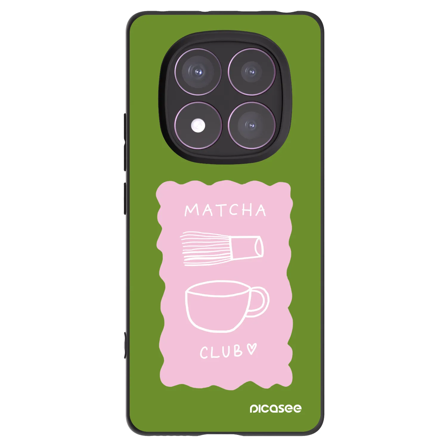 Picasee silikónový čierny obal pre Xiaomi Redmi Note 14 Pro 4G - Matcha club