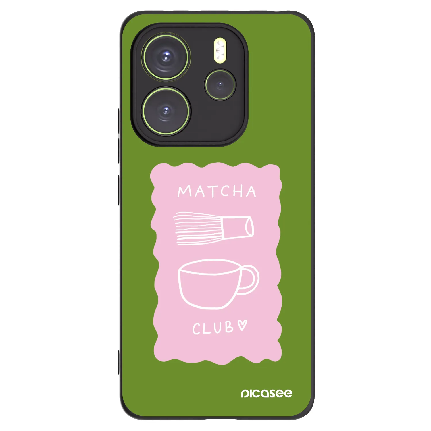 Picasee silikónový čierny obal pre Xiaomi Redmi Note 14 4G - Matcha club