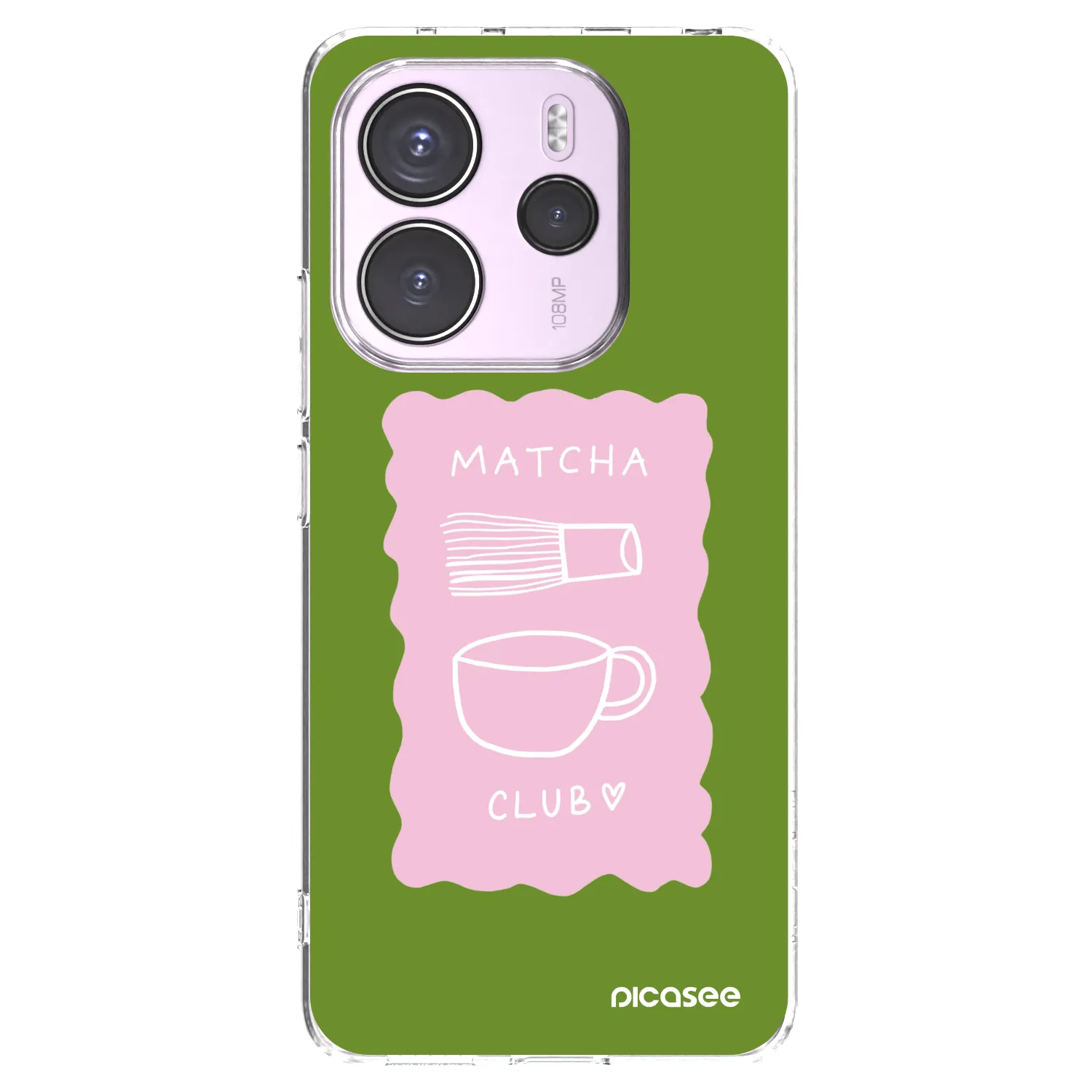 Picasee silikónový prehľadný obal pre Xiaomi Redmi Note 14 4G - Matcha club
