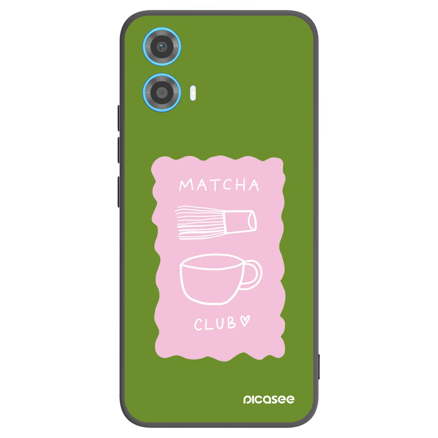 Picasee silikónový čierny obal pre Motorola Moto G34 5G - Matcha club