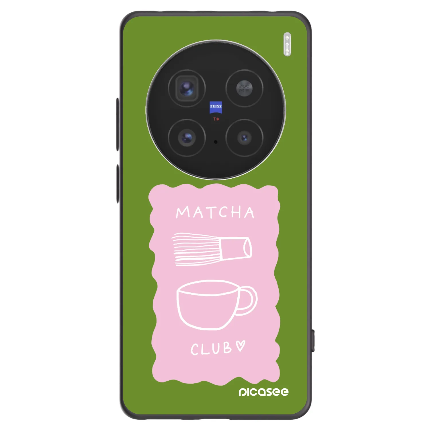 Picasee silikónový čierny obal pre Vivo X200 Pro - Matcha club