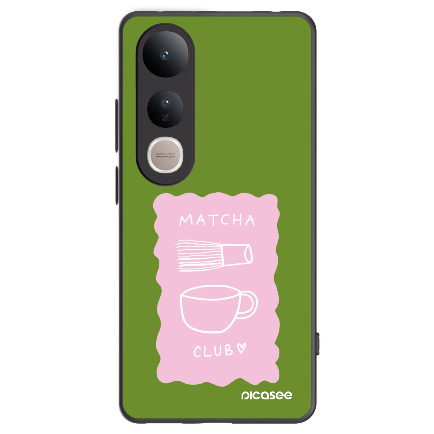 Picasee silikónový čierny obal pre Vivo V50 Lite 5G - Matcha club