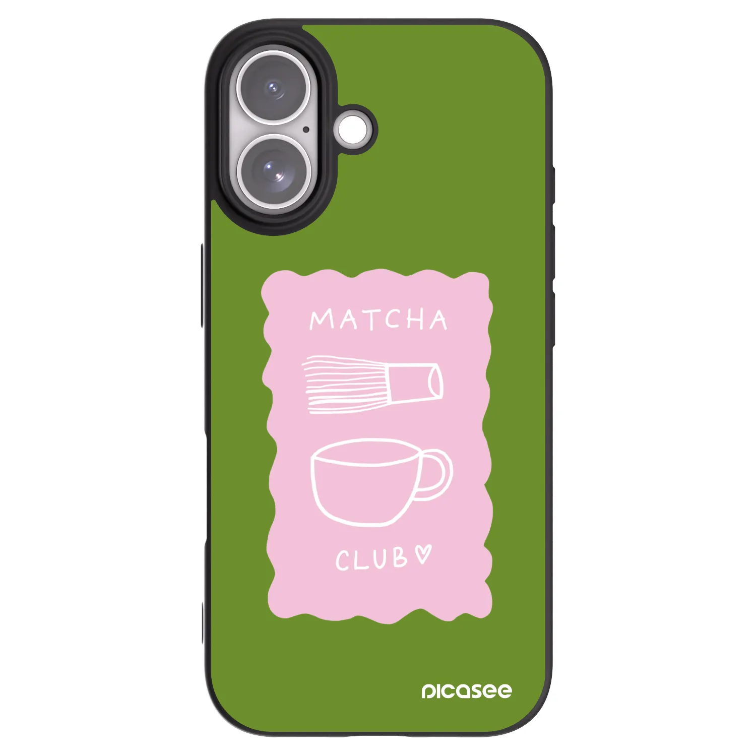 Picasee silikónový čierny obal pre Apple iPhone 17 - Matcha club
