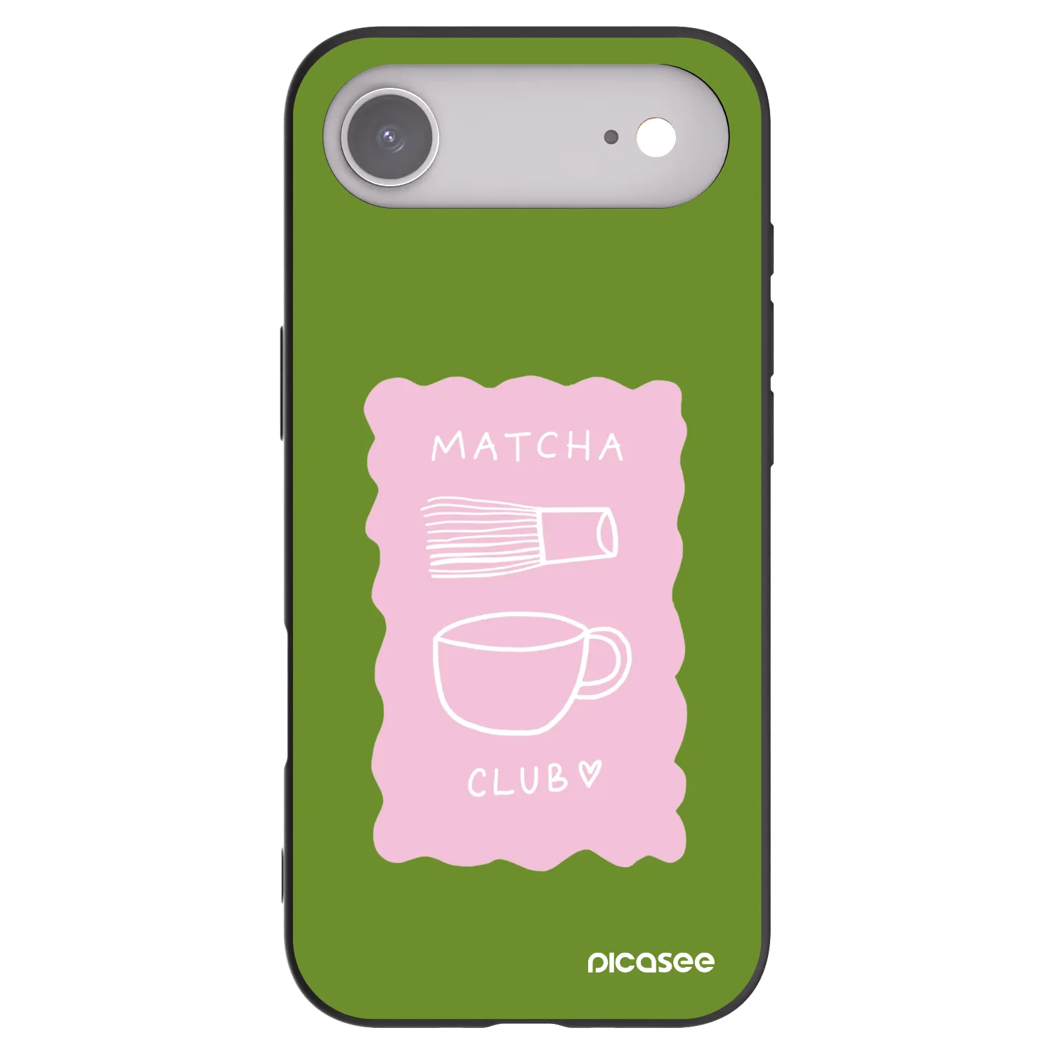 Picasee silikónový čierny obal pre Apple iPhone Air - Matcha club