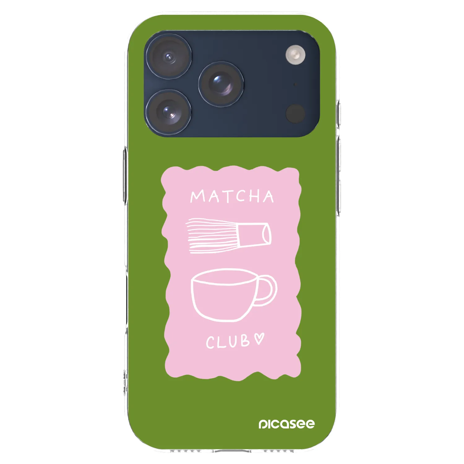 Picasee silikónový prehľadný obal pre Apple iPhone 17 Pro - Matcha club