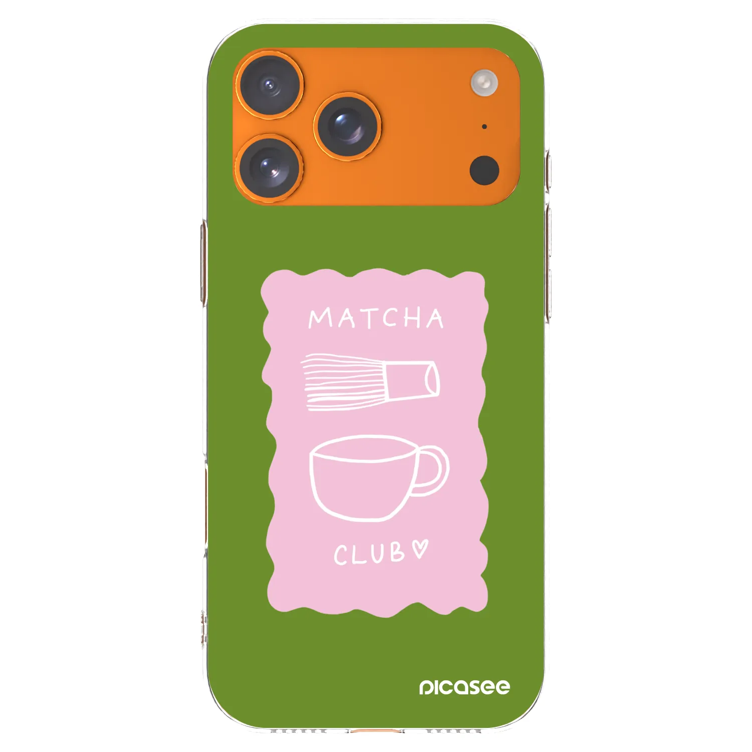 Picasee silikónový prehľadný obal pre Apple iPhone 17 Pro Max - Matcha club