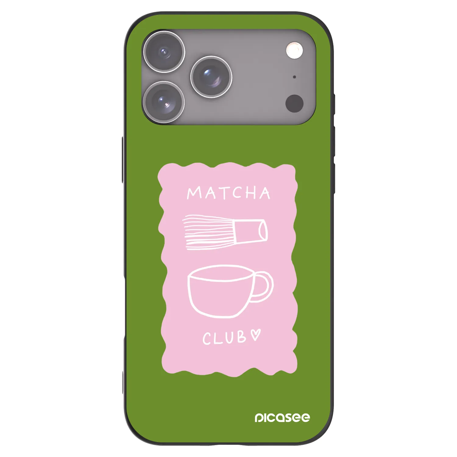 Picasee silikónový čierny obal pre Apple iPhone 17 Pro Max - Matcha club