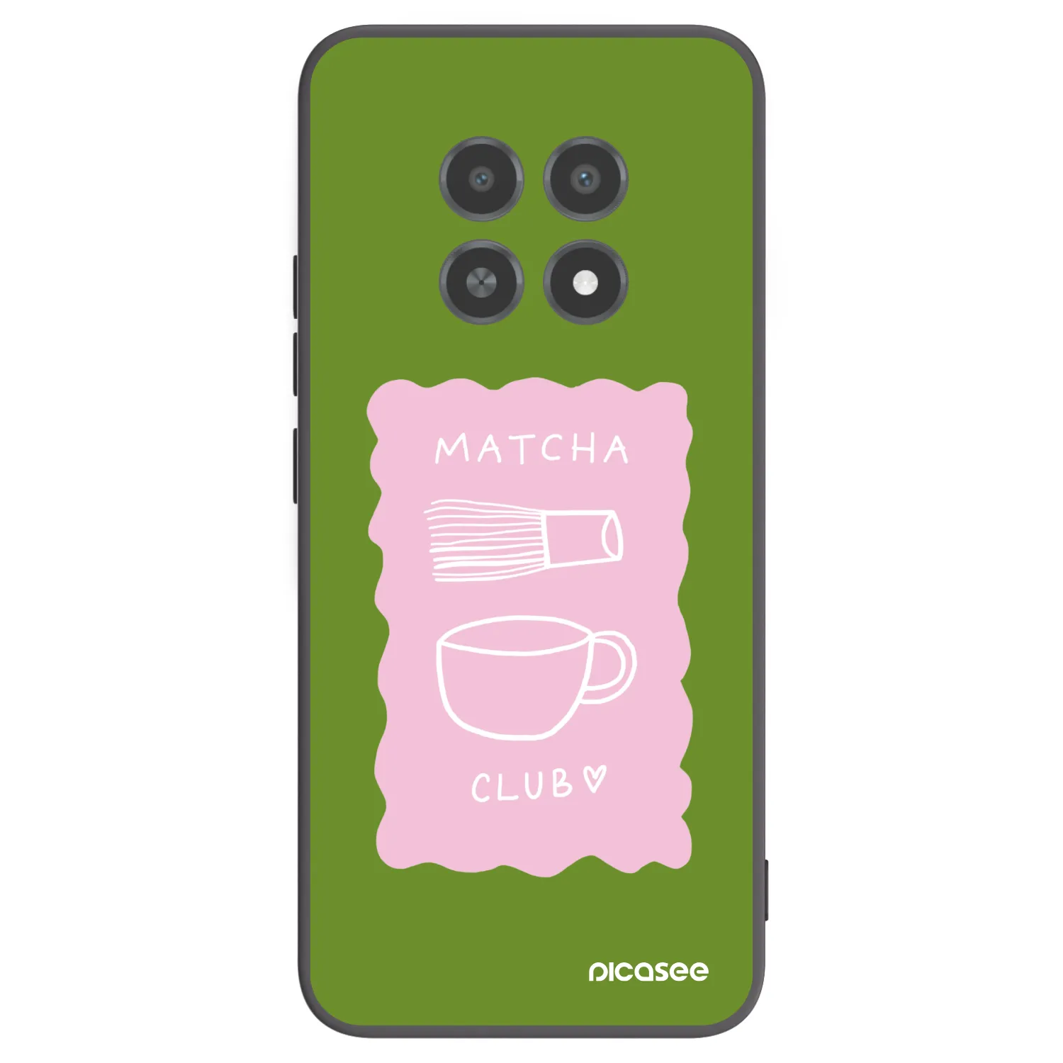 Picasee silikónový čierny obal pre Realme 12X - Matcha club