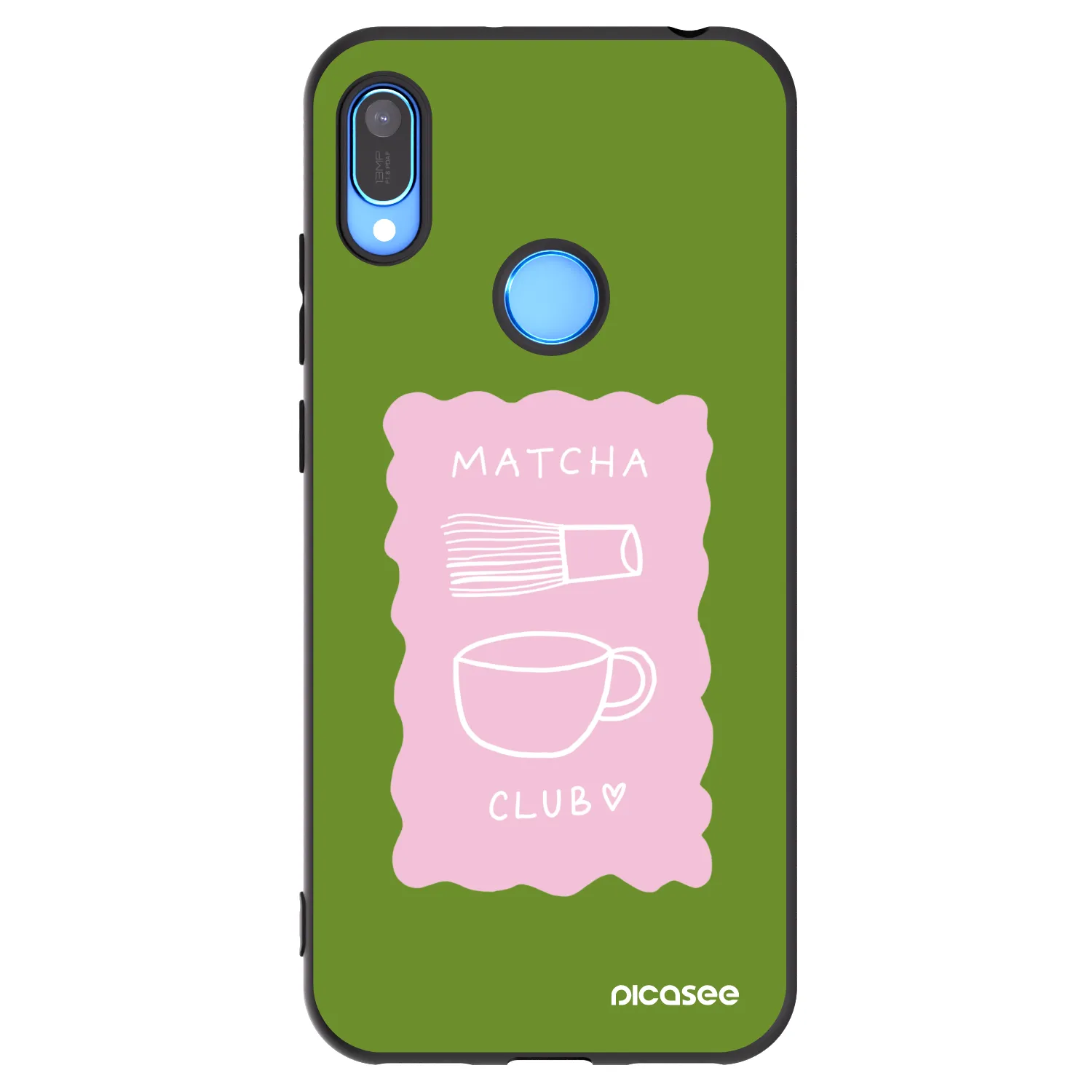 Picasee silikónový čierny obal pre Huawei Y6 2019 - Matcha club
