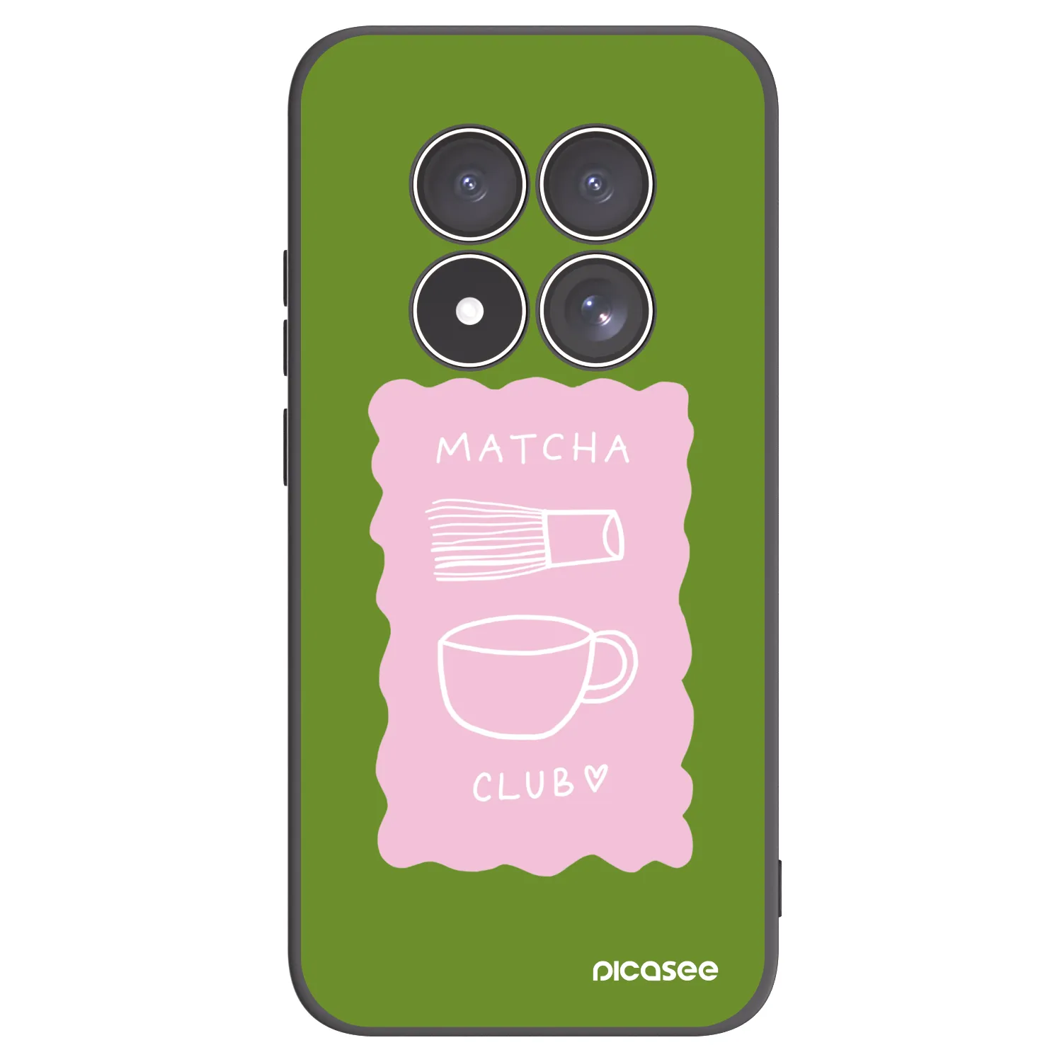 Picasee silikónový čierny obal pre Xiaomi Redmi Note 15 Pro 4G - Matcha club