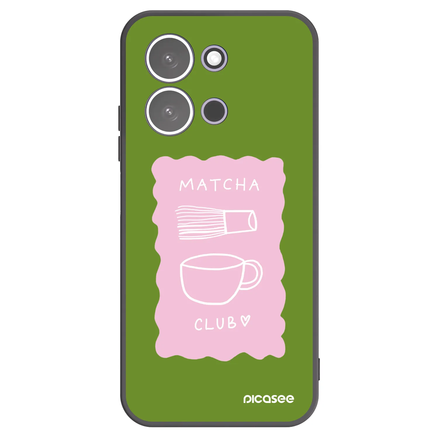Picasee silikónový čierny obal pre Xiaomi Redmi 15C 5G - Matcha club