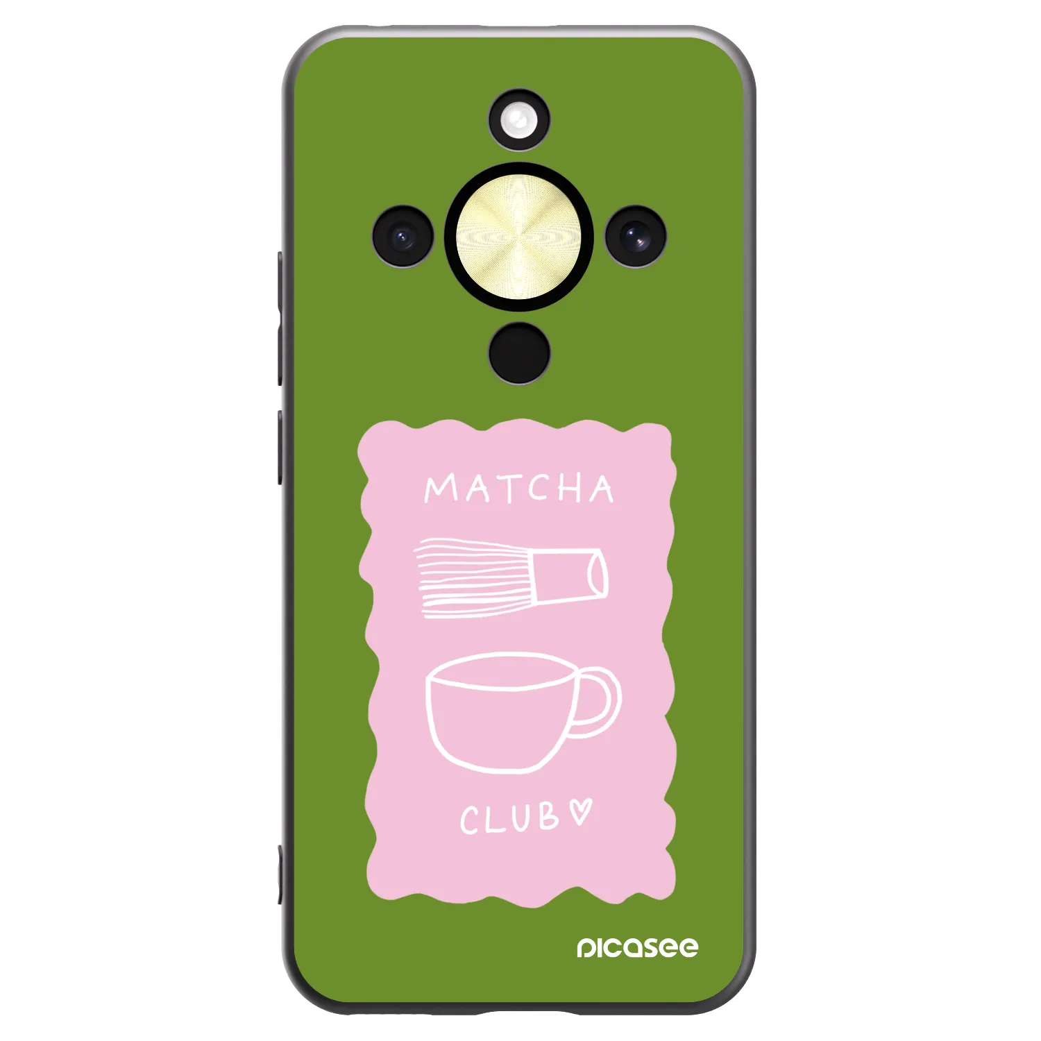Picasee silikónový čierny obal pre Honor Magic8 Lite 5G - Matcha club