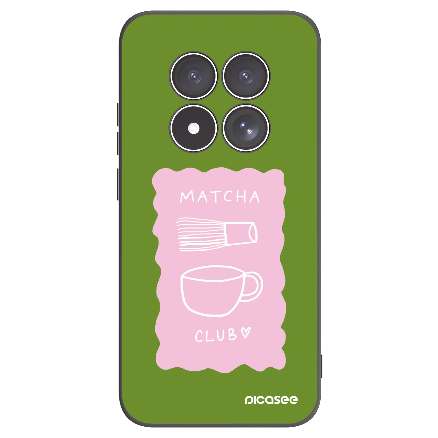 Picasee silikónový čierny obal pre Xiaomi Redmi Note 15 Pro 5G - Matcha club