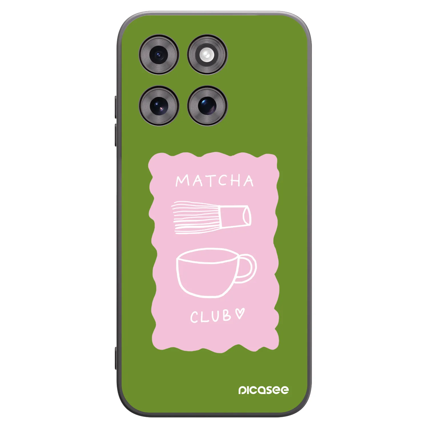 Picasee silikónový čierny obal pre Motorola Moto G77 - Matcha club