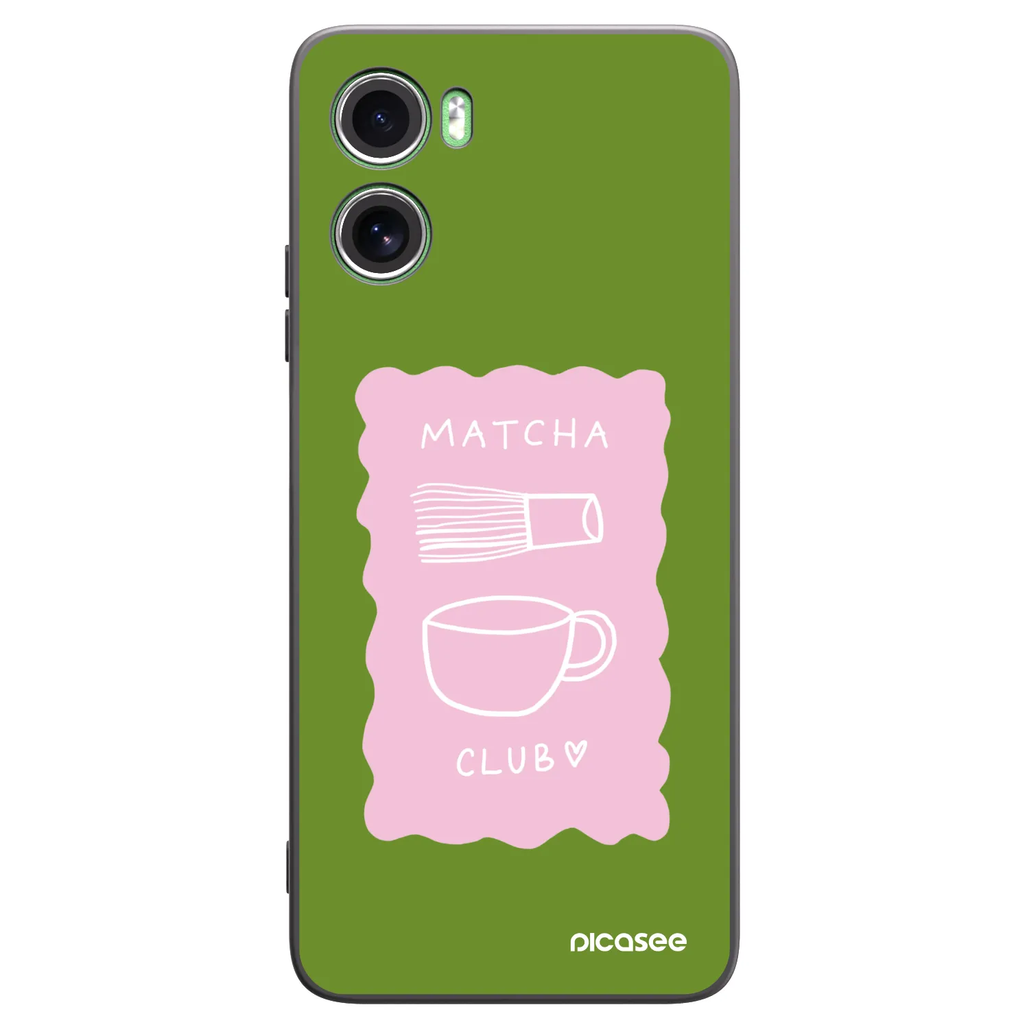 Picasee silikónový čierny obal pre Motorola Moto G06 - Matcha club