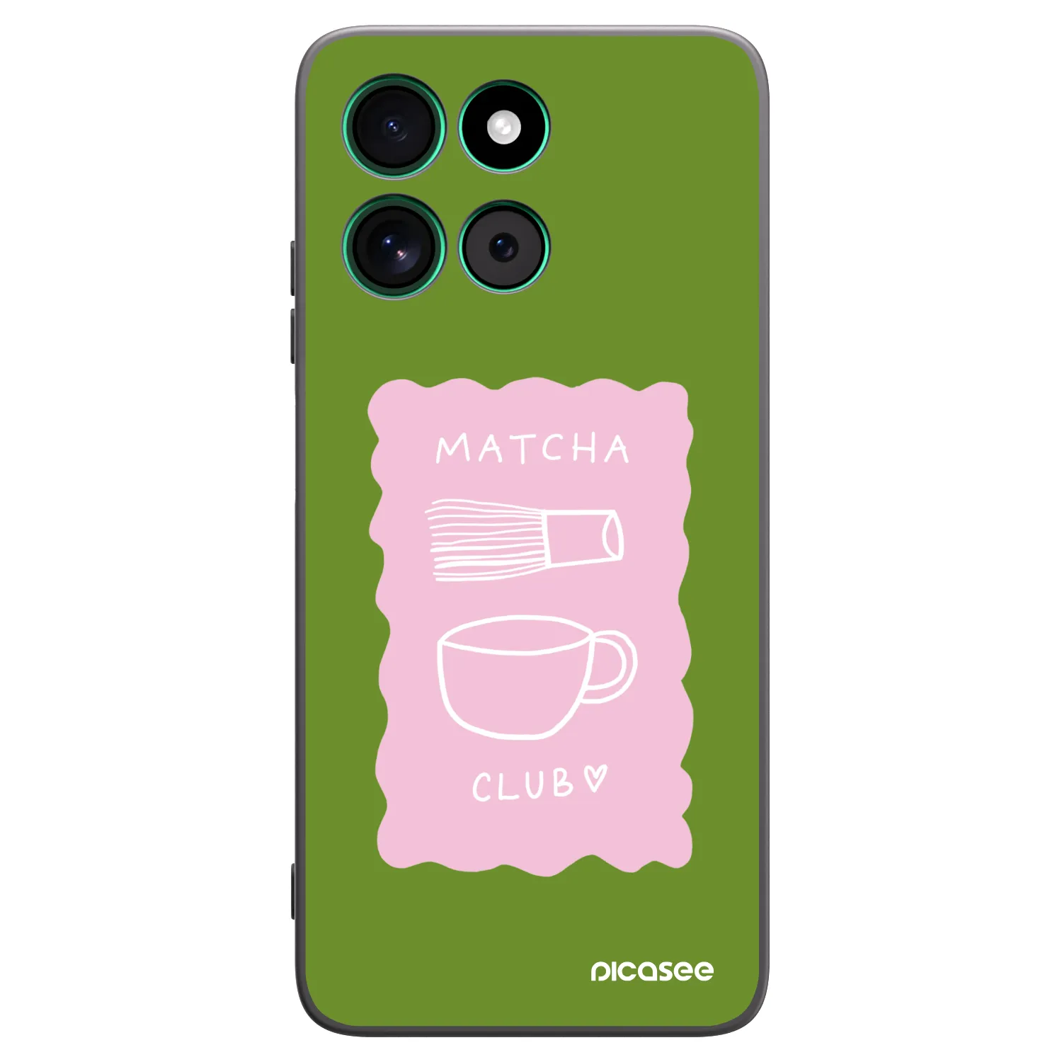 Picasee silikónový čierny obal pre Motorola Moto G57 Power - Matcha club