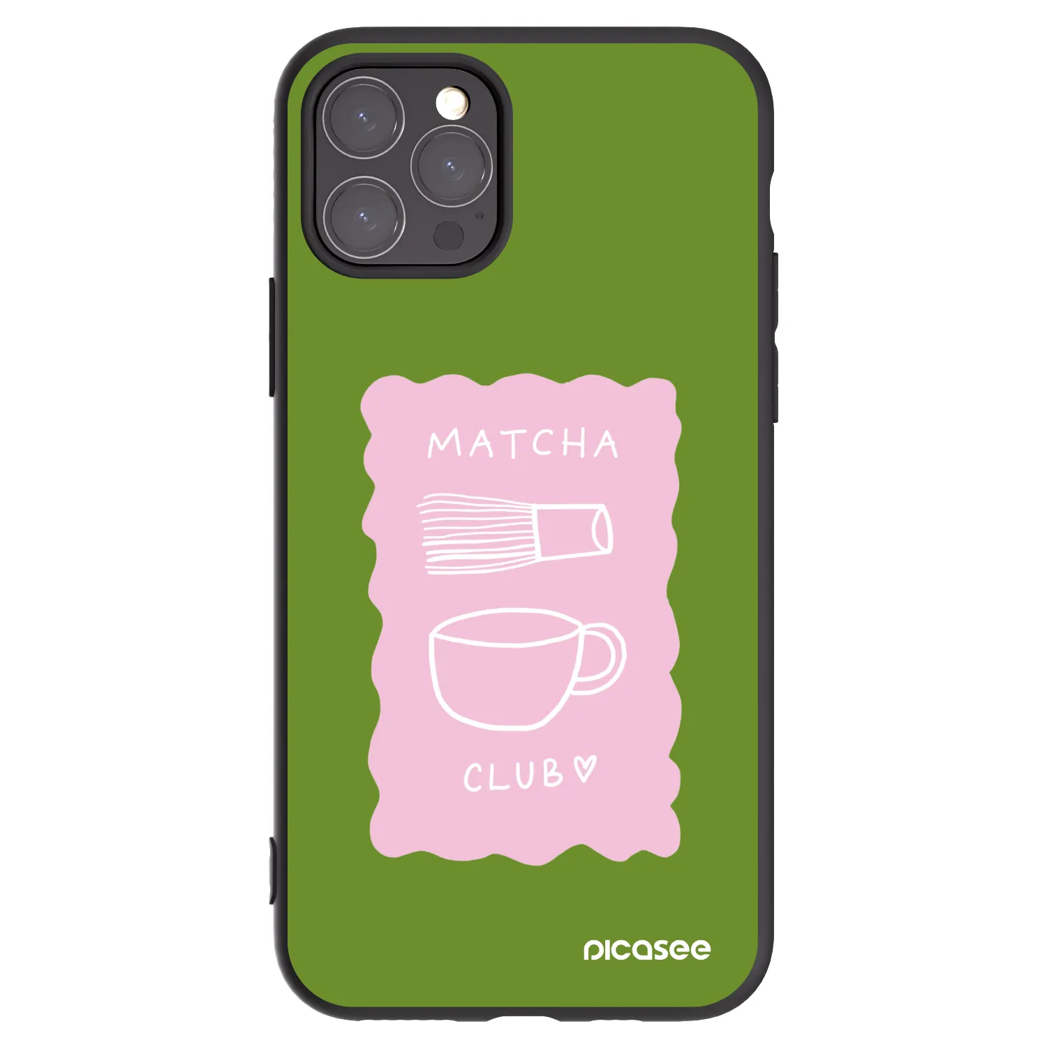 Picasee silikónový čierny obal pre Apple iPhone 11 Pro - Matcha club