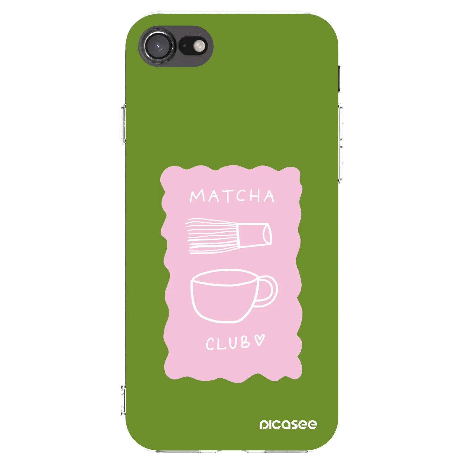 Picasee silikónový prehľadný obal pre Apple iPhone 8 - Matcha club