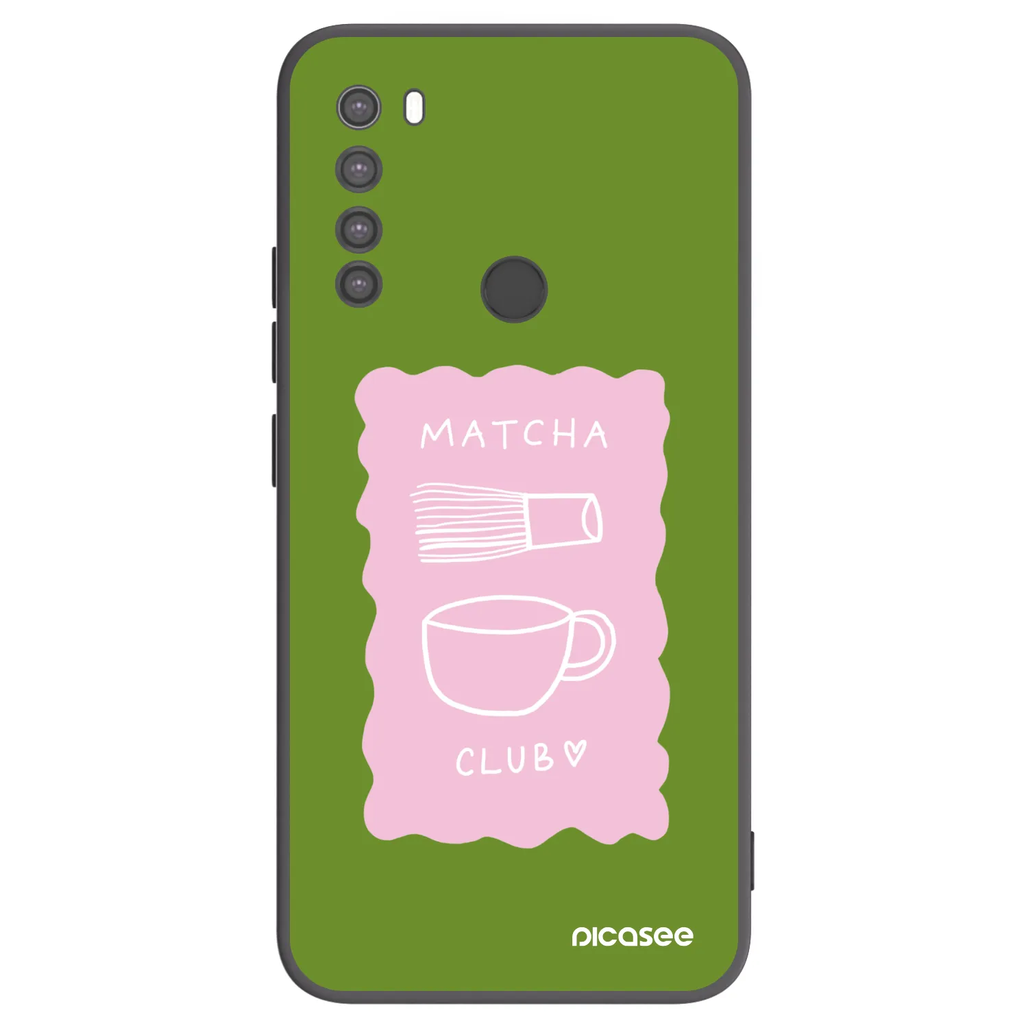 Picasee silikónový čierny obal pre Xiaomi Redmi Note 8 - Matcha club