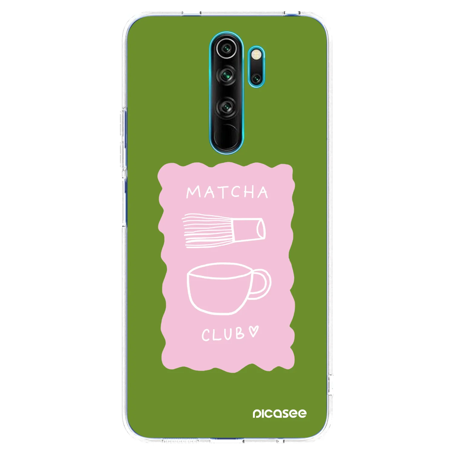 Picasee silikónový prehľadný obal pre Xiaomi Redmi Note 8 Pro - Matcha club