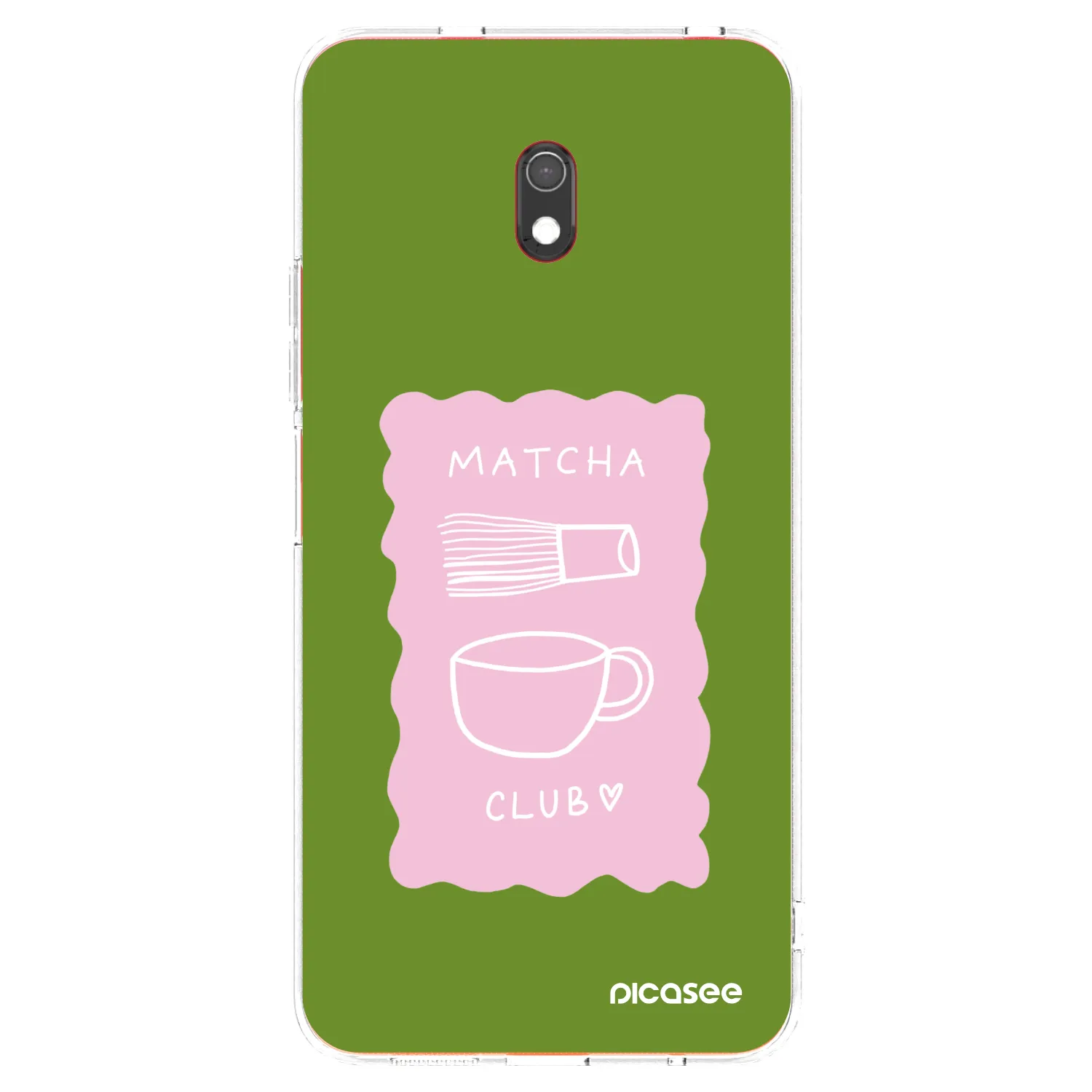 Picasee silikónový prehľadný obal pre Xiaomi Redmi 8A - Matcha club