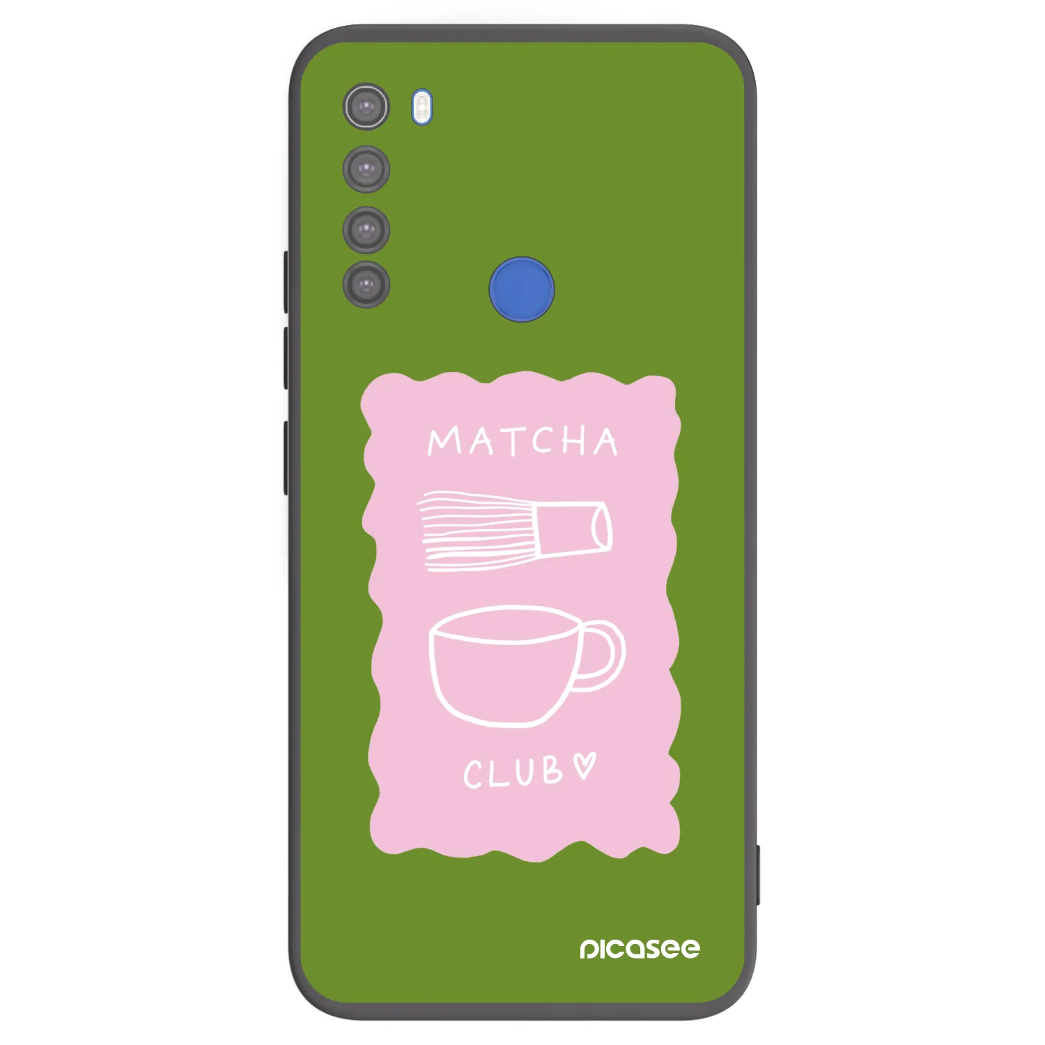 Picasee silikónový čierny obal pre Xiaomi Redmi Note 8T - Matcha club