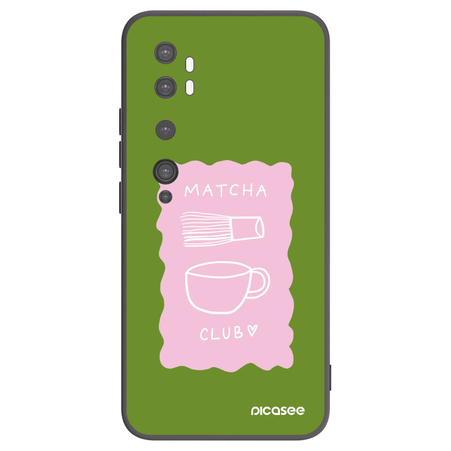 Picasee silikónový čierny obal pre Xiaomi Mi Note 10 (Pro) - Matcha club