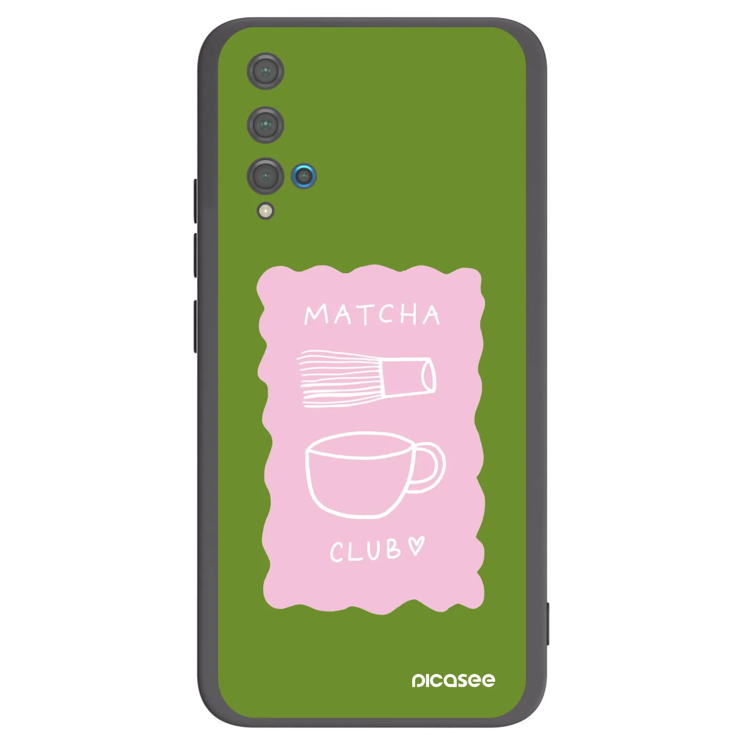 Picasee silikónový čierny obal pre Huawei Nova 5T - Matcha club