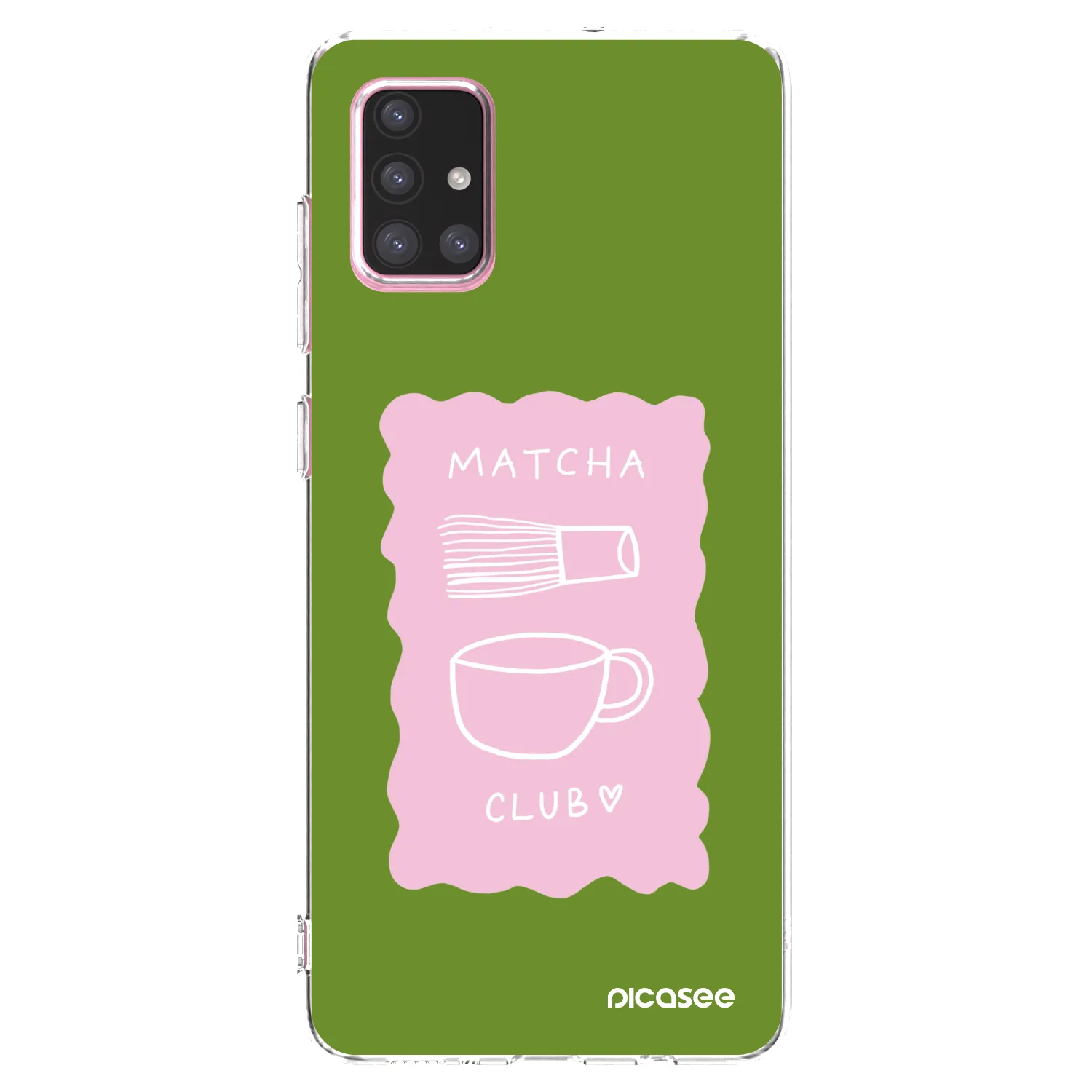 Picasee silikónový prehľadný obal pre Samsung Galaxy A71 A715F - Matcha club