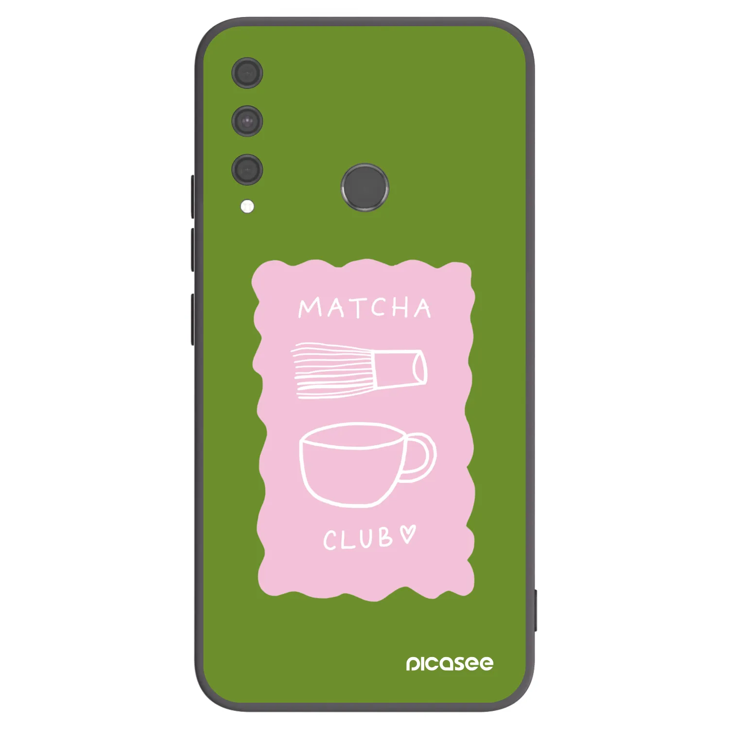 Picasee silikónový čierny obal pre Huawei P40 Lite E - Matcha club