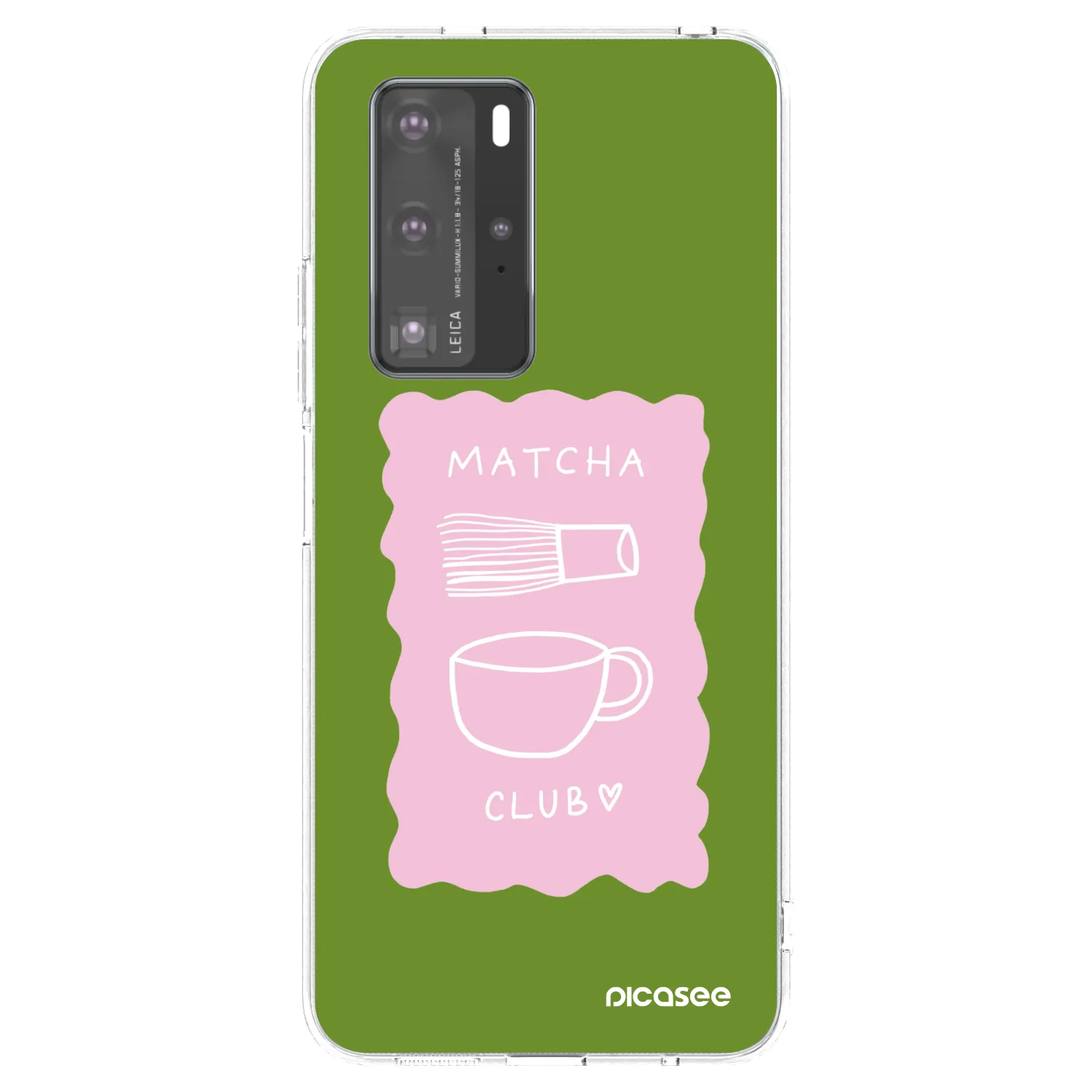 Picasee silikónový prehľadný obal pre Huawei P40 Pro - Matcha club