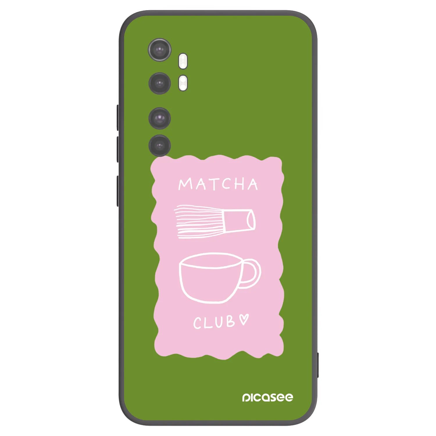Picasee silikónový čierny obal pre Xiaomi Mi Note 10 Lite - Matcha club