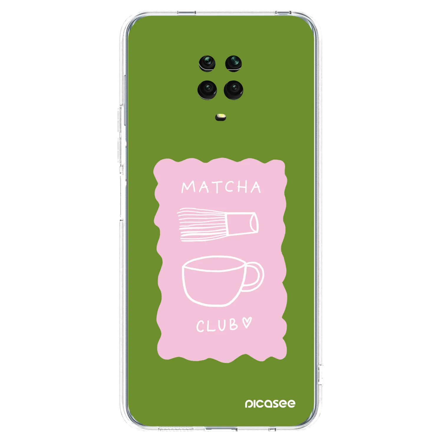 Picasee silikónový prehľadný obal pre Xiaomi Redmi Note 9S - Matcha club