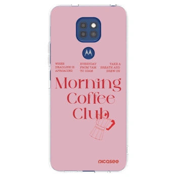 Picasee silikónový prehľadný obal pre Motorola Moto G9 Play - Morning