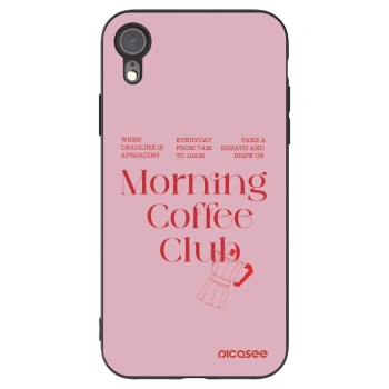 Picasee silikónový čierny obal pre Apple iPhone XR - Morning