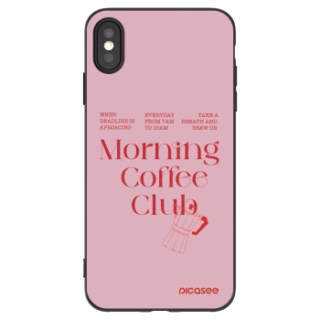 Picasee silikónový čierny obal pre Apple iPhone XS Max - Morning