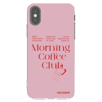 Picasee silikónový prehľadný obal pre Apple iPhone X/XS - Morning