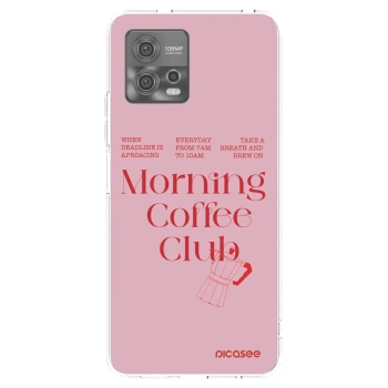 Picasee silikónový prehľadný obal pre Motorola Moto G72 - Morning