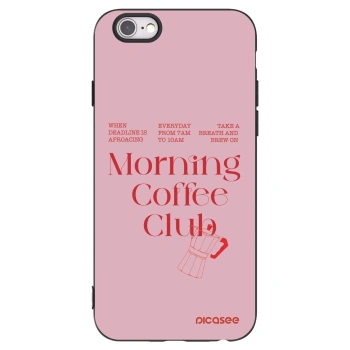 Picasee silikónový čierny obal pre Apple iPhone 6/6S - Morning