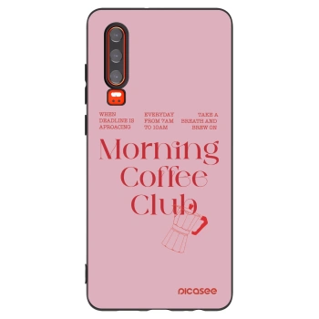 Picasee silikónový čierny obal pre Huawei P30 - Morning