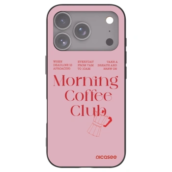 Picasee silikónový čierny obal pre Apple iPhone 17 Pro - Morning