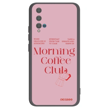 Picasee silikónový čierny obal pre Huawei Nova 5T - Morning