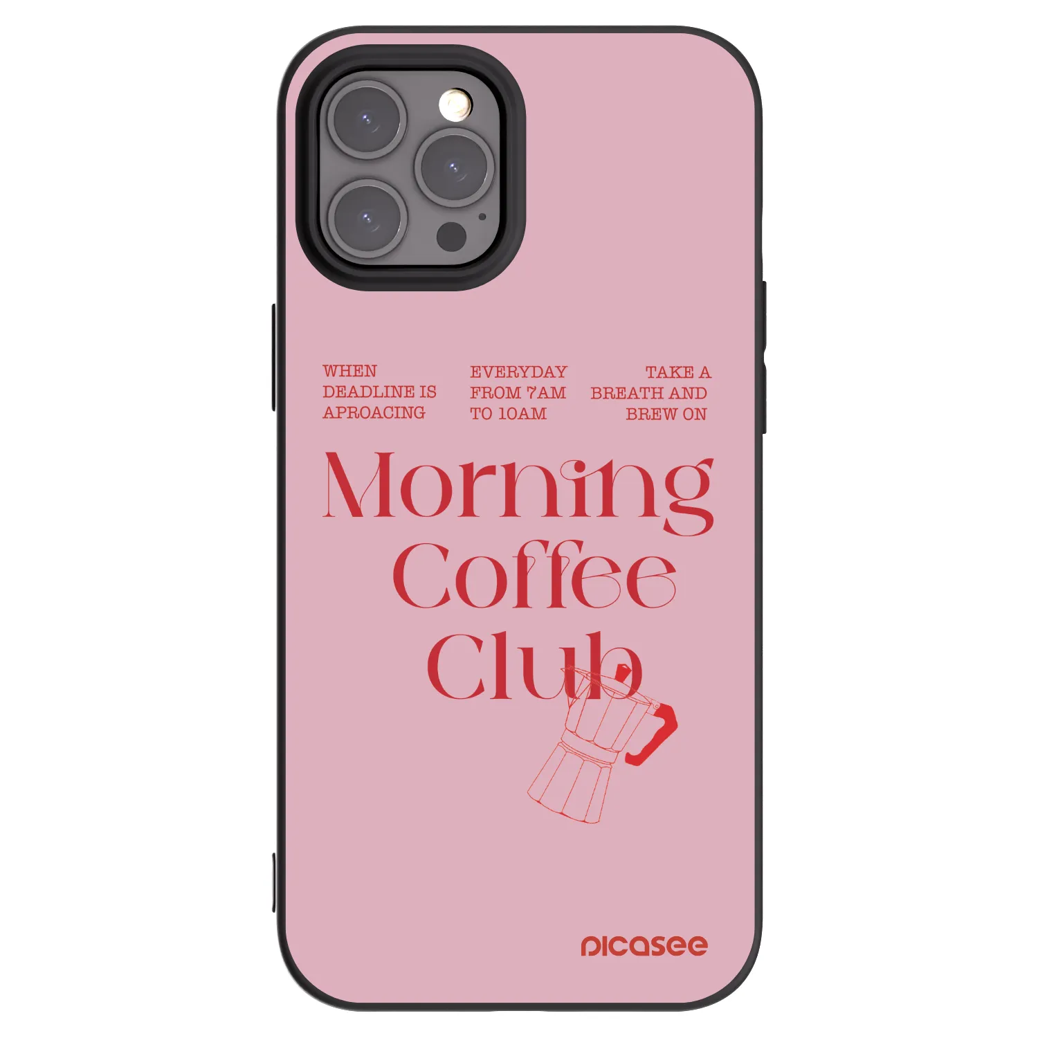 Picasee silikónový čierny obal pre Apple iPhone 12 Pro Max - Morning