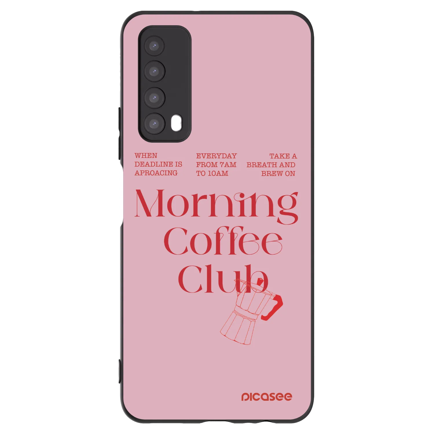 Picasee silikónový čierny obal pre Huawei P Smart 2021 - Morning