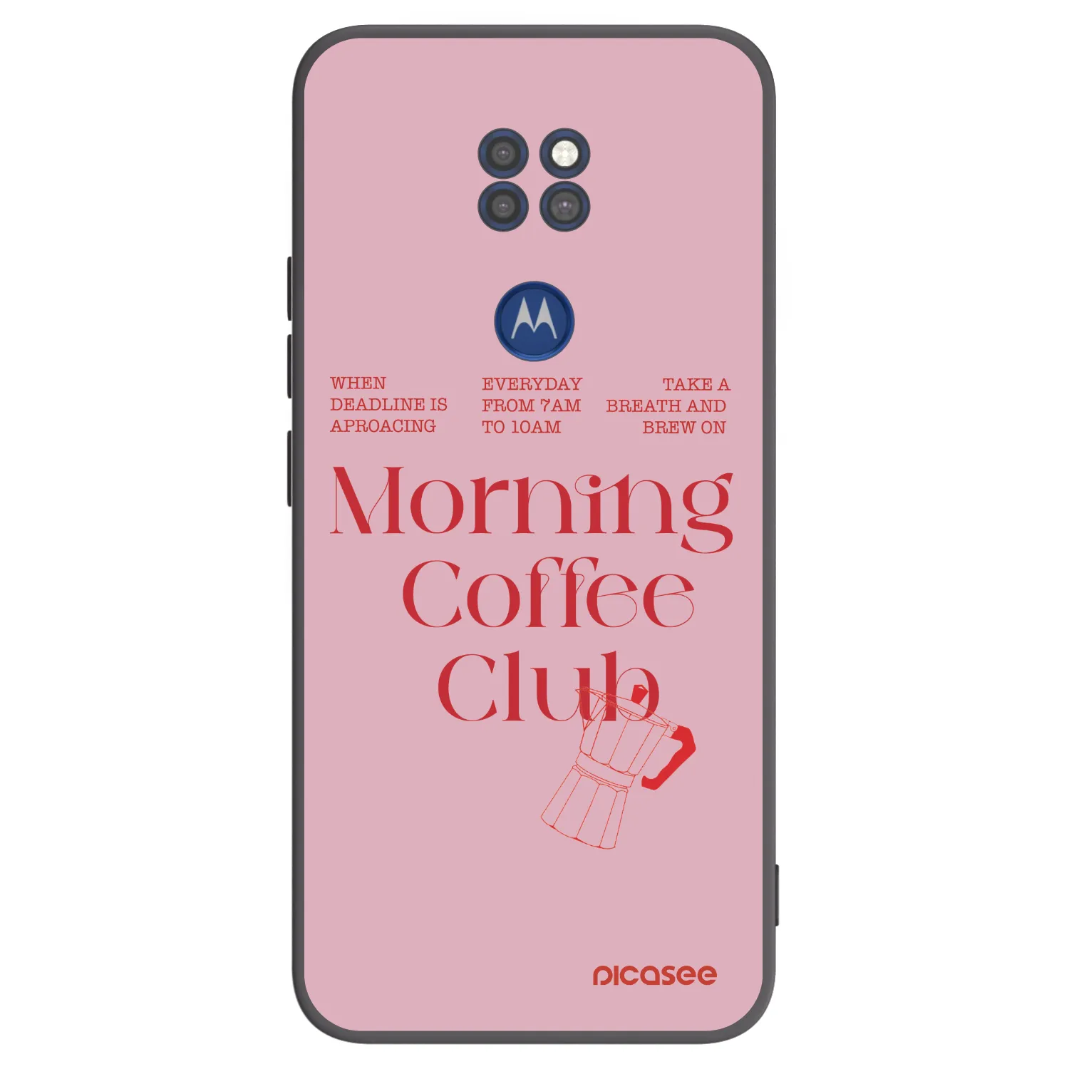 Picasee silikónový čierny obal pre Motorola Moto G9 Play - Morning