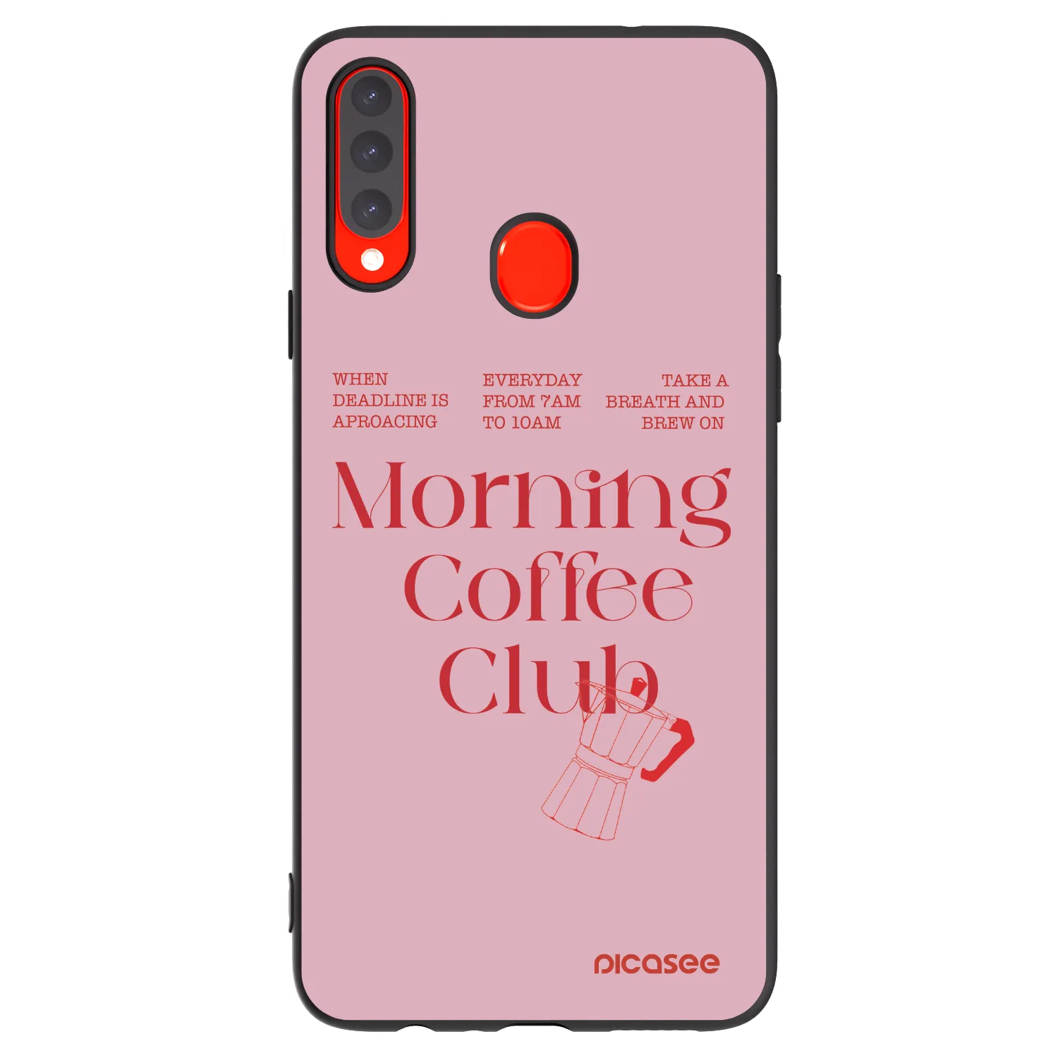 Picasee silikónový čierny obal pre Samsung Galaxy A20s - Morning