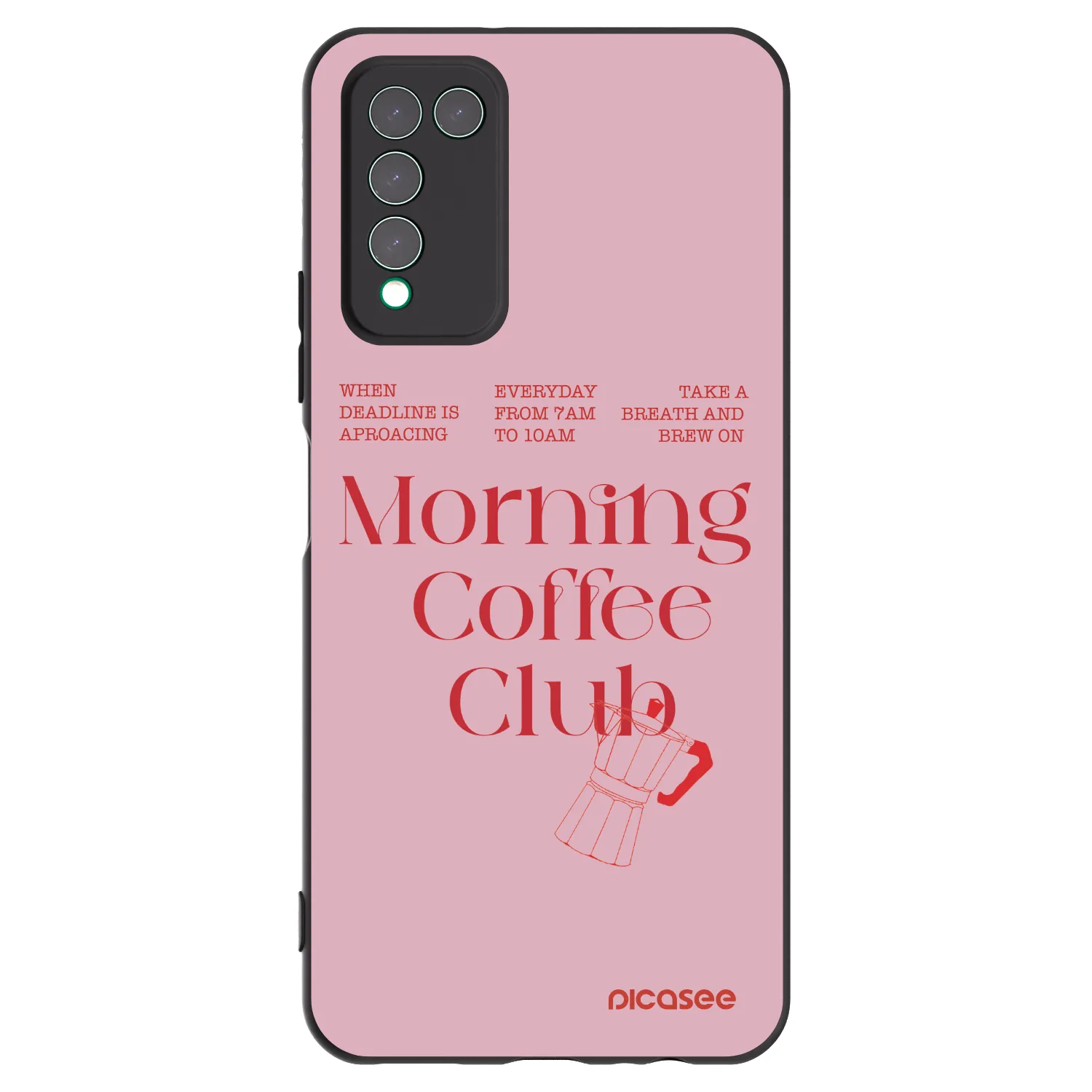 Picasee silikónový čierny obal pre Honor 10X Lite - Morning
