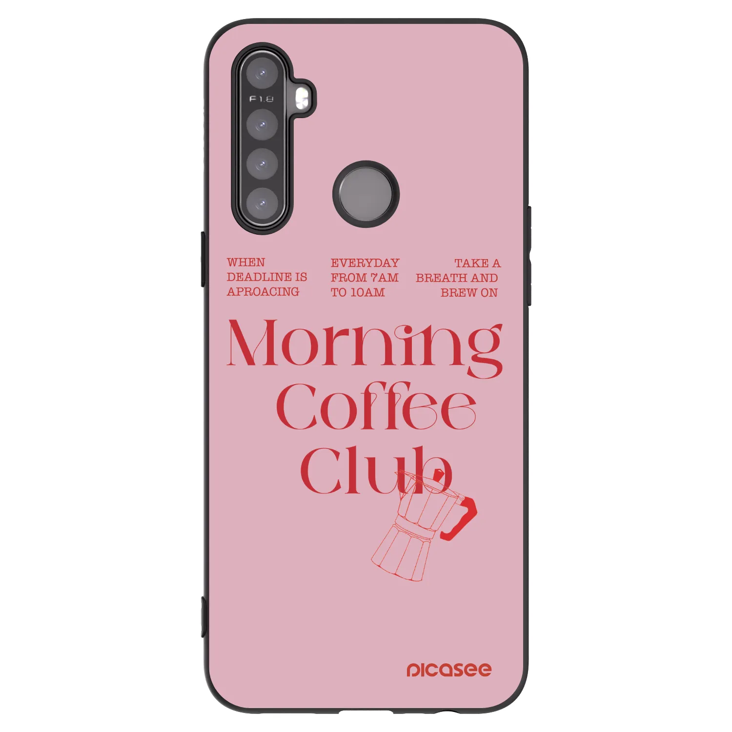 Picasee silikónový čierny obal pre Realme 6i - Morning