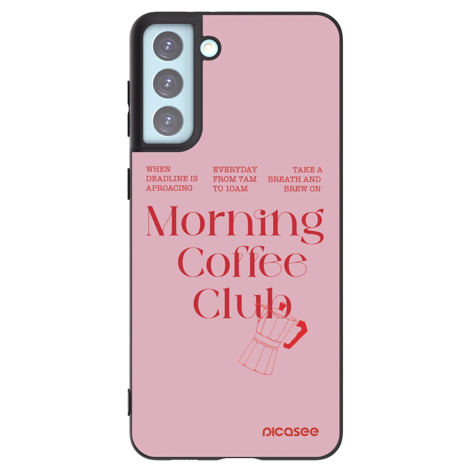 Picasee silikónový čierny obal pre Samsung Galaxy S21+ 5G G996F - Morning