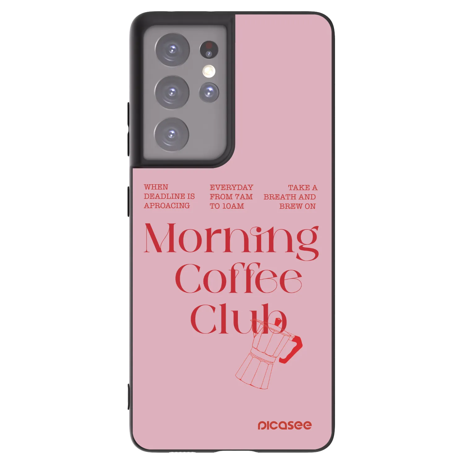 Picasee silikónový čierny obal pre Samsung Galaxy S21 Ultra 5G G998B - Morning